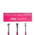 ZOLA Set Pensule zmeura MAGIC BROW BRUSHES