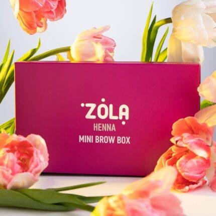 ZOLA - Henna Mini Brow Box ( 6 culori x 5 g & ulei 15 ml )