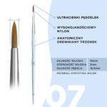 OKO – PROFESSIONAL SYNTHETIC BRUSH | Pensula subtire #7 - imagine 2