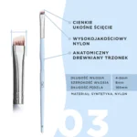 OKO – PROFESSIONAL SYNTHETIC BRUSH | Pensula tesita #3 - imagine 2