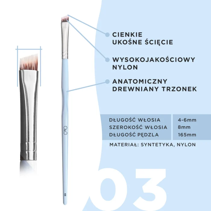 OKO – PROFESSIONAL SYNTHETIC BRUSH | Pensula tesita #3 - imagine 2