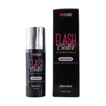 PINK FLASH - Vopsea cu Oxidant Gene&Sprancene 2in1 (cu cheratina) | BLACK BLUE