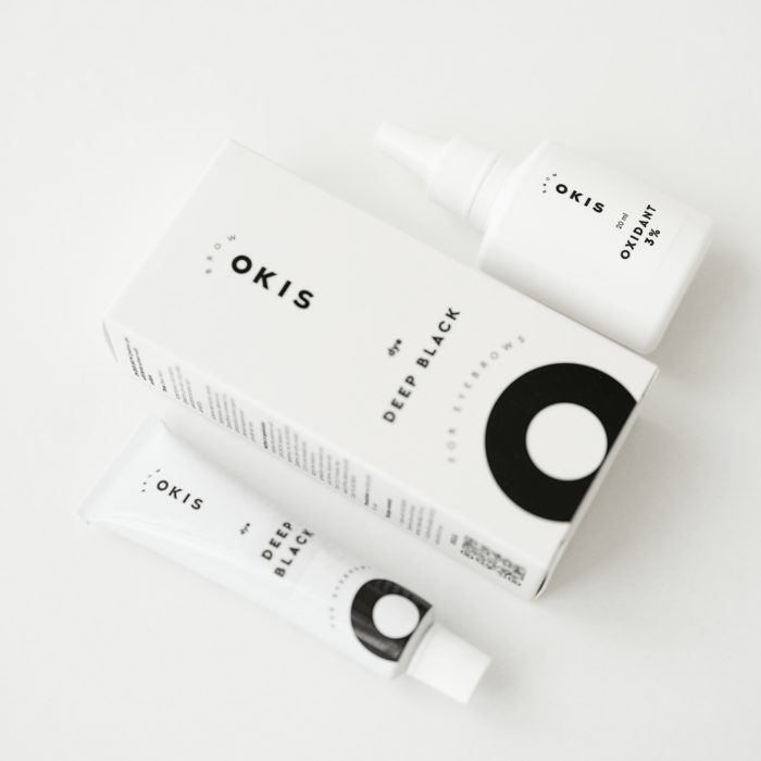 OKIS - SET Vopsea sprancene cu Extract Henna 15 ml (4 culori, inclus x4 Oxidant 3% 20ml) - imagine 2