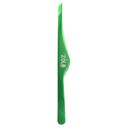 ZOLA - PROFESSIONAL BEVELED TWEEZERS FOR EYEBROWS | Penseta sprancene (GREEN)