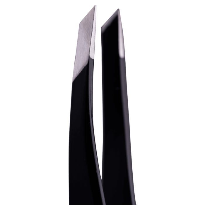 ZOLA - PROFESSIONAL BEVELED TWEEZERS FOR EYEBROWS | Penseta sprancene (BLACK) - imagine 7