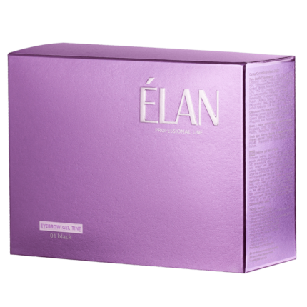 ÉLAN - Vopsea Gel sprancene cu oxidant (BLACK 01)