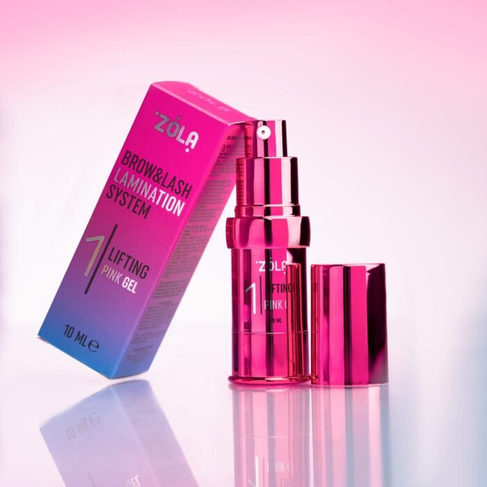ZOLA – BROW&LASH LAMINATION SYSTEM LIFTING PINK GEL 1 | Solutie laminare sprancene&gene - imagine 2