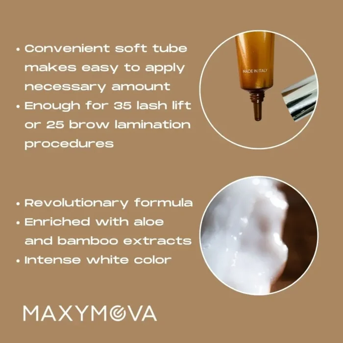 MAXYMOVA - STEP 2 FIX SUPREME | Solutie laminare Gene & Sprancene 10ml - imagine 2