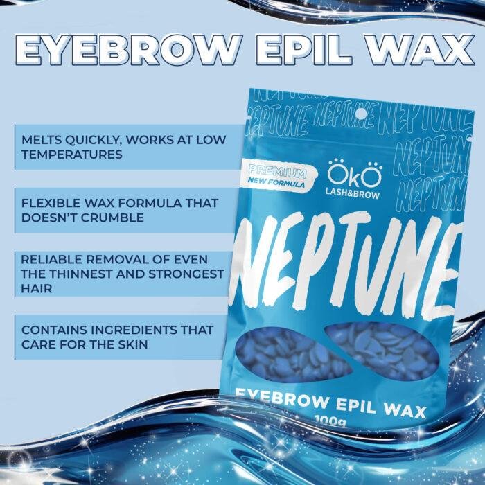 OKO - EYEBROW EPIL WAX NEPTUNE | Ceara epilare sprancene (100g) - imagine 2