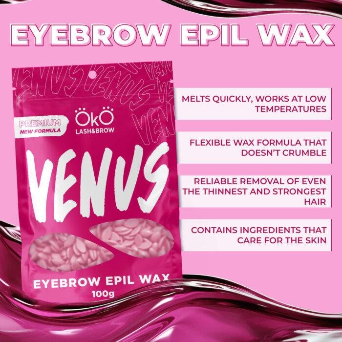 OKO - EYEBROW EPIL WAX VENUS | Ceara epilare sprancene (100g) - imagine 2
