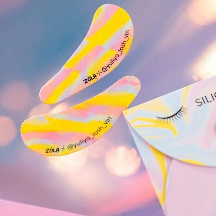 ZOLA x YULIYA LASH VIN - EYE PATCH | Plasturi silicon (YELLOW-PINK-BLUE) - imagine 2