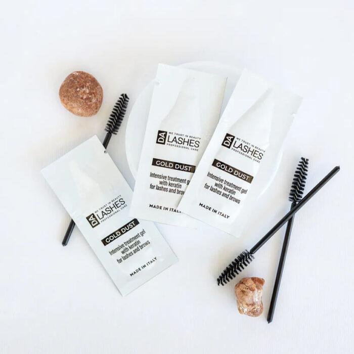 DALASHES - GOLD DUST | Tratament keratin sprancene si gene (PLIC 3 ml) - imagine 2