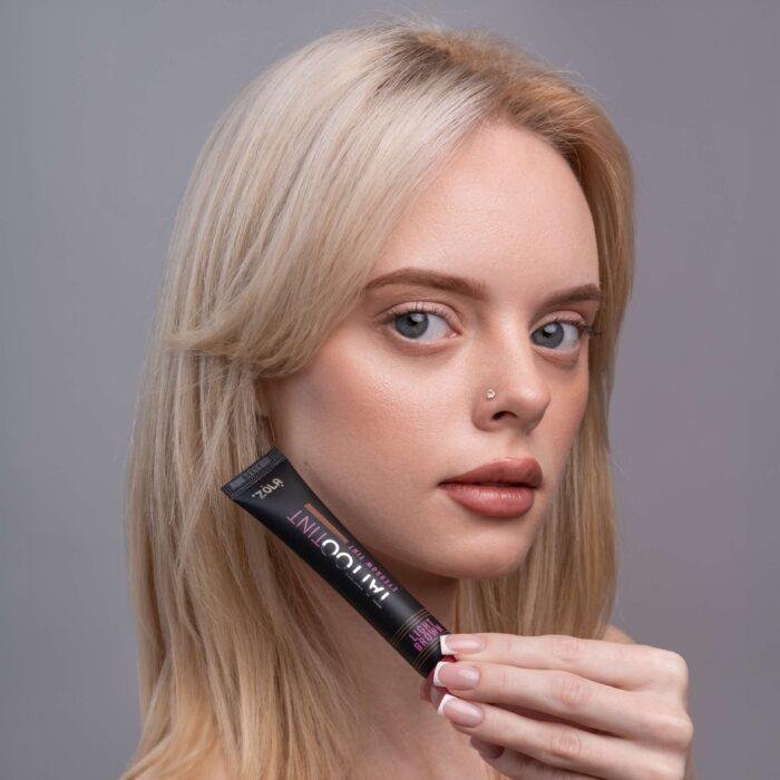 ZOLA - TATTOO TINT | Vopsea sprancene si gene (DARK GREY) - imagine 6