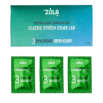ZOLA - COLOR LAB 3 HYALURONIC GREEN ELIXIR | Solutie laminare sprancene&gene (3plicuri x 1ml)