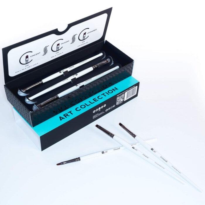 INLEI - ART COLLECTION KIT | Set 3 pensule (VINCENT, PICASSO, MICHELANGELO) - imagine 2