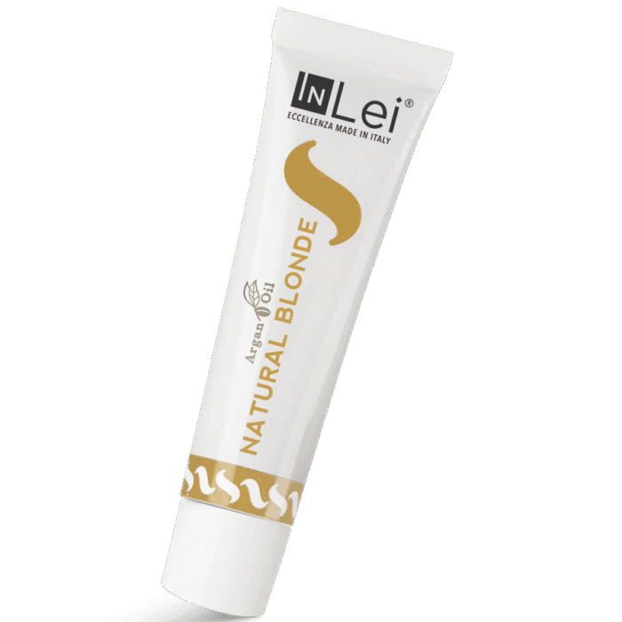INLEI - Vopsea gene si sprancene cu ulei de argan (NATURAL BLONDE / 15 ml) - imagine 2
