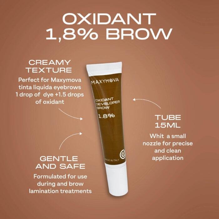 MAXYMOVA - OXIDANT DEVELOPER BROW | Oxidant 1,8% (FORMULA SUBTIRE) 15ml - imagine 3