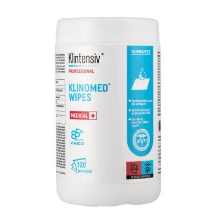 KLINTENSIV - KLINOMED WIPES | Cutie servetele dezinfectant (TUB 120 BUC)