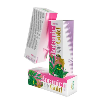 PINK FLASH – BOTANIC GOLD | Ser tratament hidratare sprancene & gene (15ml)