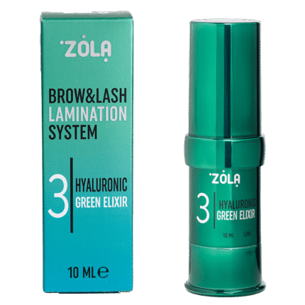 ZOLA - COLOR LAB 3 HYALURONIC GREEN ELIXIR | Solutie hidratare si regenerare sprancene&gene (10ml)