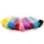 Periuțe Mascara de unică folosință pentru extensii de gene și sprâncene (50 buc) (CRYSTAL)