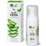 INLEI - MOUSSE ALOE VERA | Spuma sampon demachiant gene, sprancene si fata (100ml)