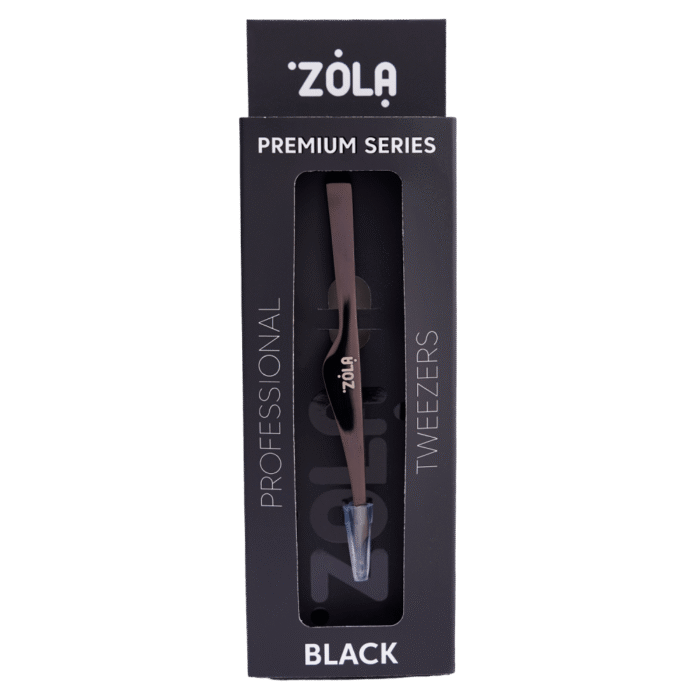 ZOLA - PROFESSIONAL TWEEZERS PREMIUM SERIES | Penseta profesionala serie premium (BLACK) - imagine 2