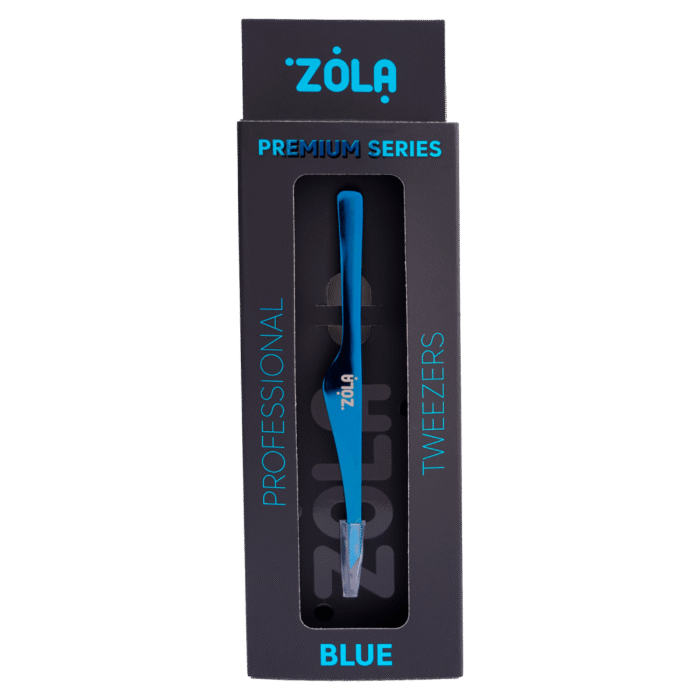 ZOLA - PROFESSIONAL TWEEZERS PREMIUM SERIES | Penseta profesionala serie premium (BLUE) - imagine 2