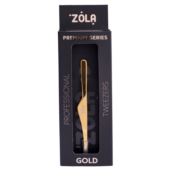 ZOLA - PROFESSIONAL TWEEZERS PREMIUM SERIES | Penseta profesionala serie premium (GOLD) - imagine 2