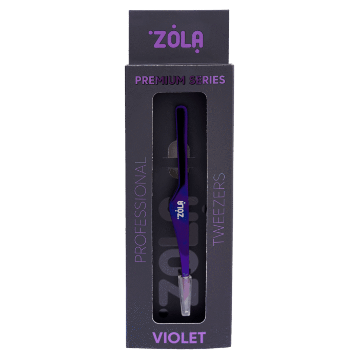 ZOLA - PROFESSIONAL TWEEZERS PREMIUM SERIES | Penseta profesionala serie premium (VIOLET) - imagine 2
