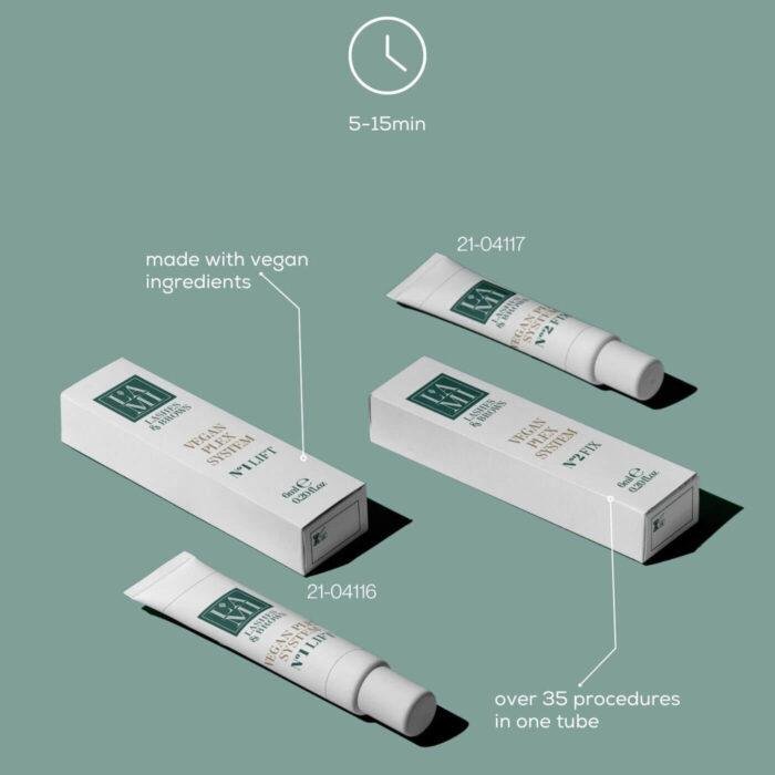 LAMI LASHES - VEGAN PLEX SYSTEM FIX N'2 | Solutie laminare gene & sprancene (6ml) - imagine 2