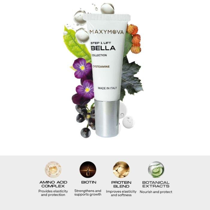 MAXYMOVA - BELLA COLLECTION STEP 1 LIFT | Solutie laminare gene si sprancene (CYSTEAMINE, 10ml) - imagine 3