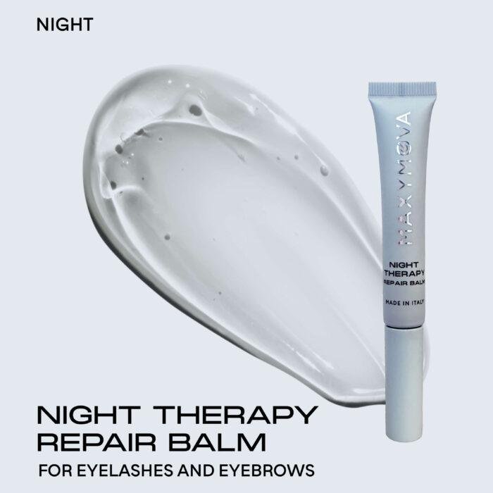 MAXYMOVA - NIGHT THERAPY, REPAIR BALM | Tratament sprancene si gene - imagine 4